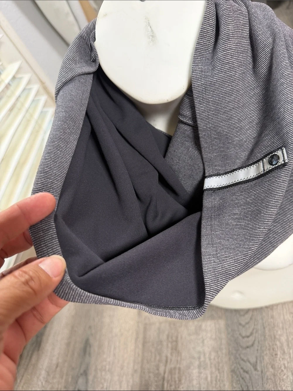 lululemon athletica Dark Heather Gray Scarf Wrap